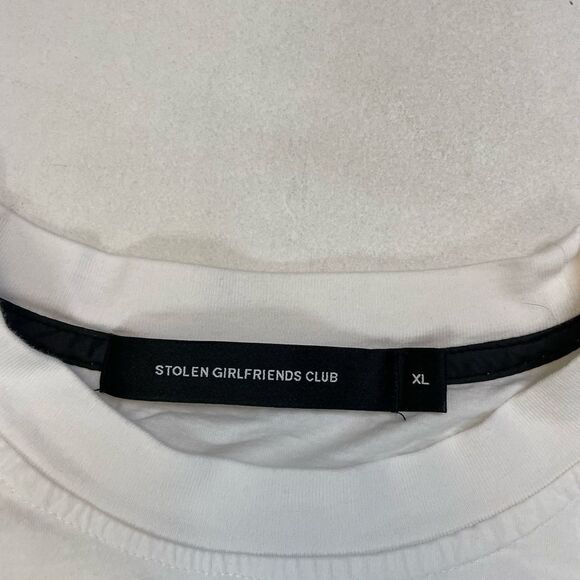 Stolen Girlfriend Club Graphic T-shirt Men XL White Short Sleeve - Picture 6 of 8